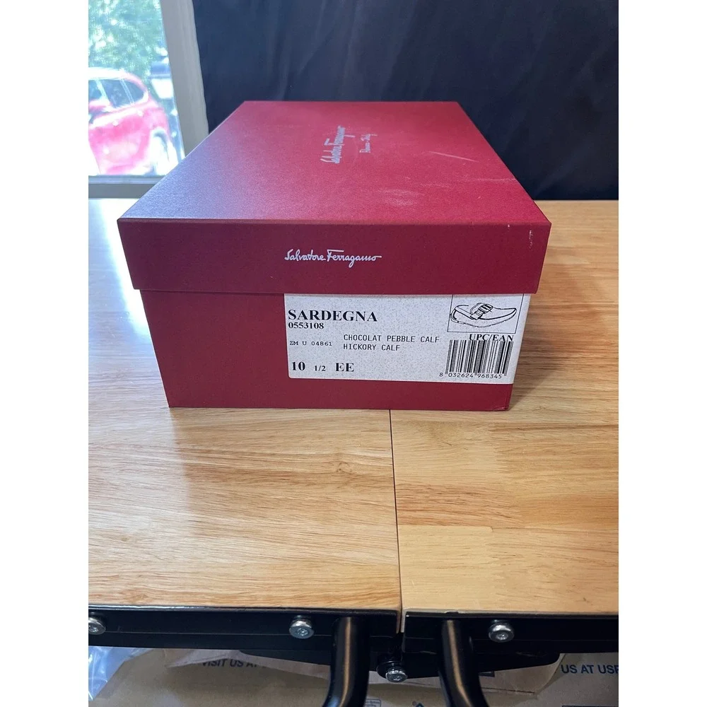 Salvatore Ferragamo Red Shoe Box EMPTY Gift Replacement Storage